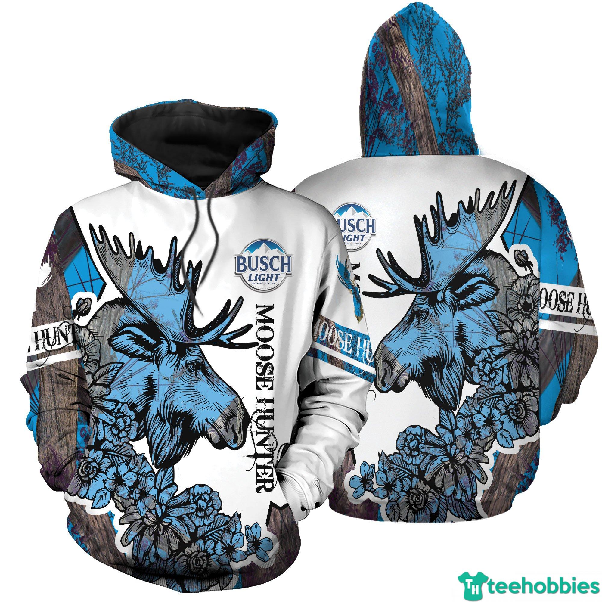  Mouse Hunter Busch Light 3D Hoodie Gift for Father's Day photo