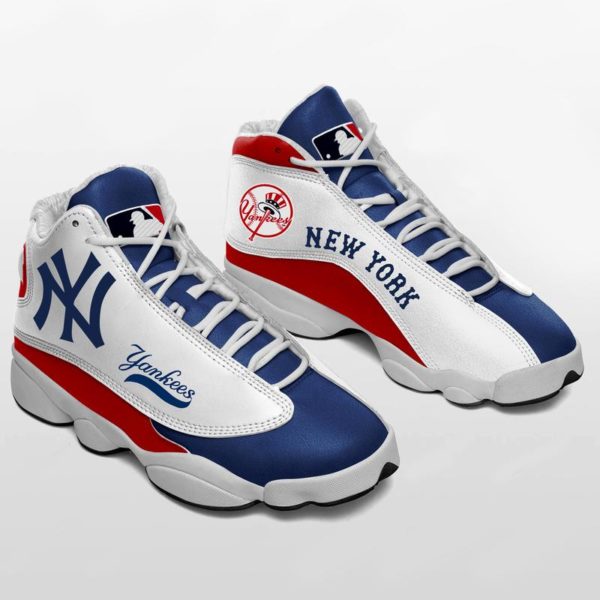 New York Yankees Baseball For Fans Air Jordan 13 Shoes - Men's Air Jordan 13 - White