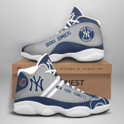 New York Yankees Bronx Bombers Air Jordan 13 Shoes - Women's Air Jordan 13 - Gray