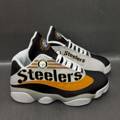 NFL Pittsburgh Steelers Air Jordan 13 Shoes For Fans - Men's Air Jordan 13 - White