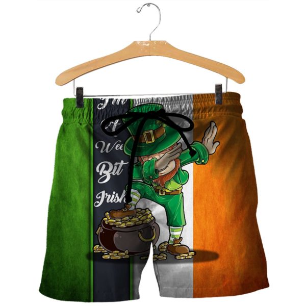 Patrick's Day I’m A Wee Bit Irish 3D All Over Printed Hoodie Zip Hoodie - Short Pant - Green