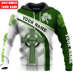 Personalized Name St Patricks Day 3D All Over Printed Shirts - 3D Hoodie - Green