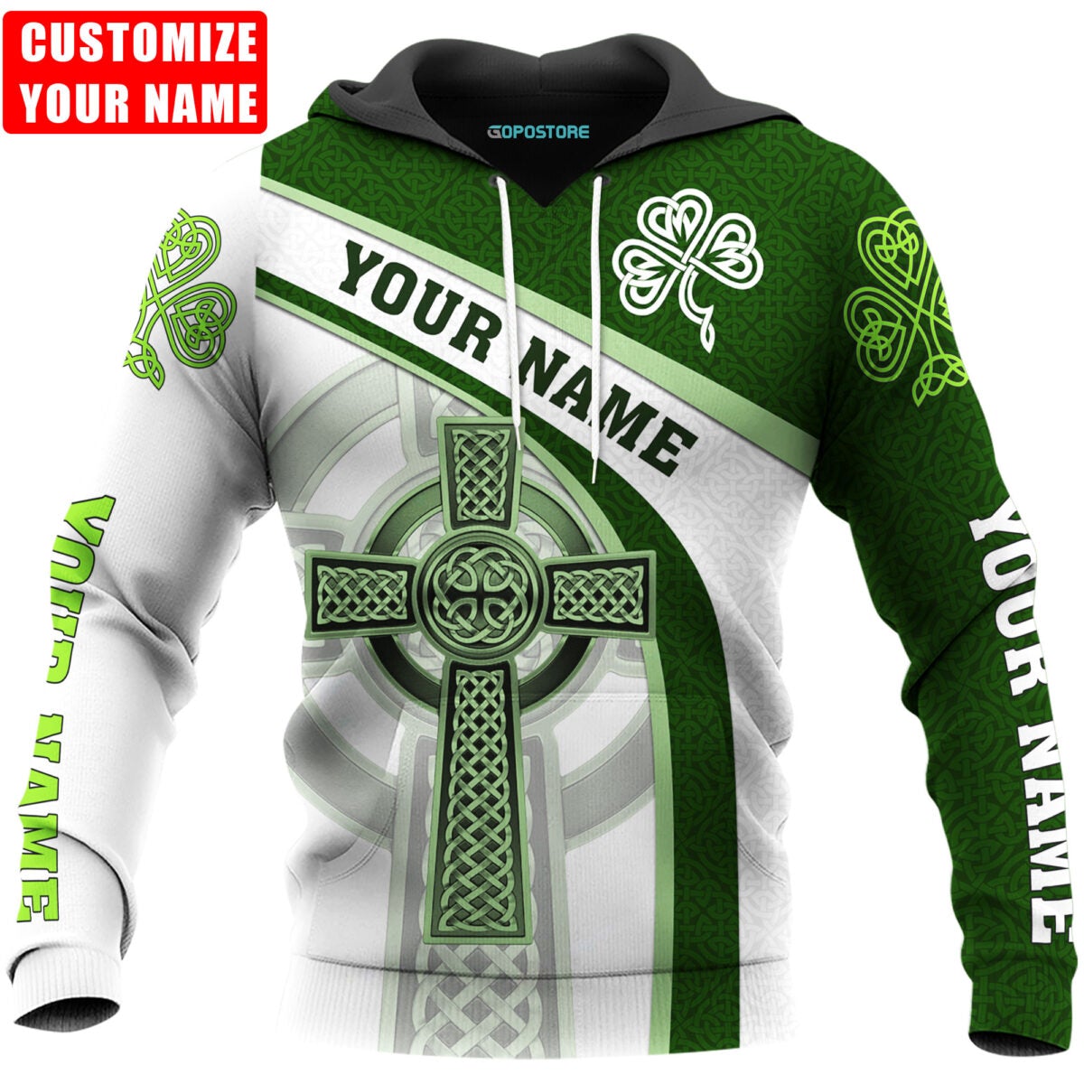 Personalized Name St Patricks Day 3D All Over Printed Shirts photo