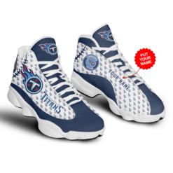 Personalized Tennessee Titans Jordan 13 Shoes Custom Name - Men's Air Jordan 13 - Navy