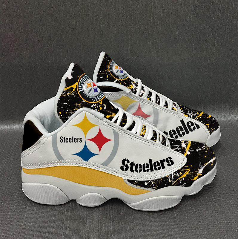 Pittsburgh Steelers Logo Air Jordan 13 Shoes For Fans photo