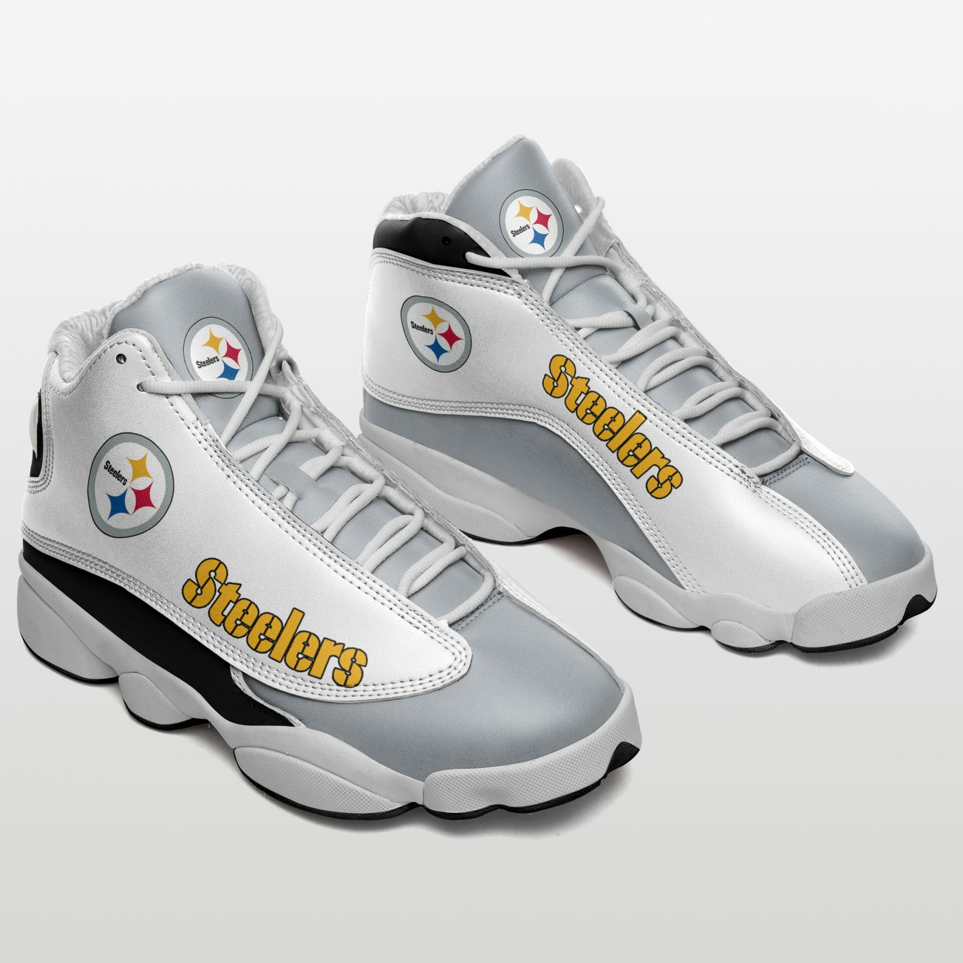 Pittsburgh Steelers Simple Design Air Jordan 13 Shoes Gift For Fans photo