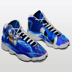 Sonic Air Jordan 13 Custom Shoes - Men's Air Jordan 13 - Blue