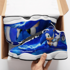 Sonic Air Jordan 13 Custom Shoes - Women's Air Jordan 13 - Blue