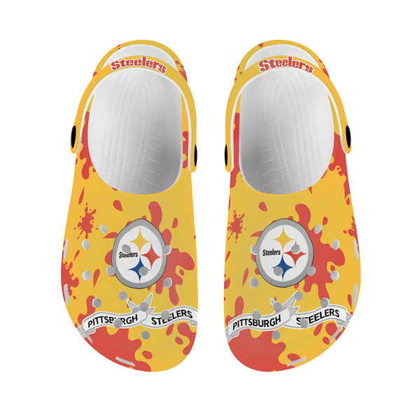 steelers20dfgjfghjgh 01px Fans Pittsburgh Steelers Bayaband Clog Shoes