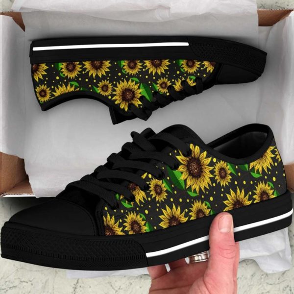 Sunflowers Sneakers Sunflower Low Top Shoes - Women's Shoes - Black
