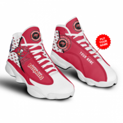 Tampa Bay Buccaneers Jordan 13 Personalized Shoes - Men's Air Jordan 13 - Red