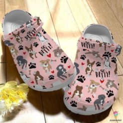 1609a7fe8c80d5 4 25f4f903 1c9b 44ab a555 58b08e197f8d 570x570 1 247x247px Gift For Dog Lover Pitbull Ditty Clog Shoes