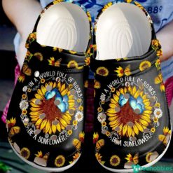 16161491503c8404699e 247x247px In A World Full Of Roses Be A Sunflower Butterfly Hippie Clog Shoes