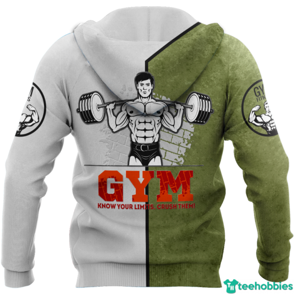 33c8e469331b40b8f17ef156e82cc574 600x600px Gym Know Your Limit Crush Them! Gym Crocodile Love Gym All Over Print 3D Shirt