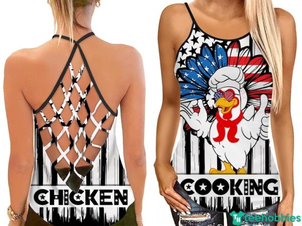 6.22.5a 600x449px Chicken Cooking Funny Chicken Hollow Tank Top