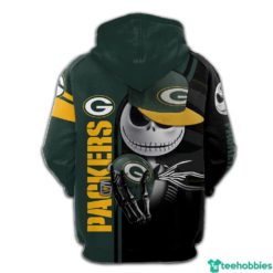 Green Bay Packers Hoodie MK2 247x247px NFL Jack Skellington Packer Fans All Over Print Hoodie Zip Hoodie