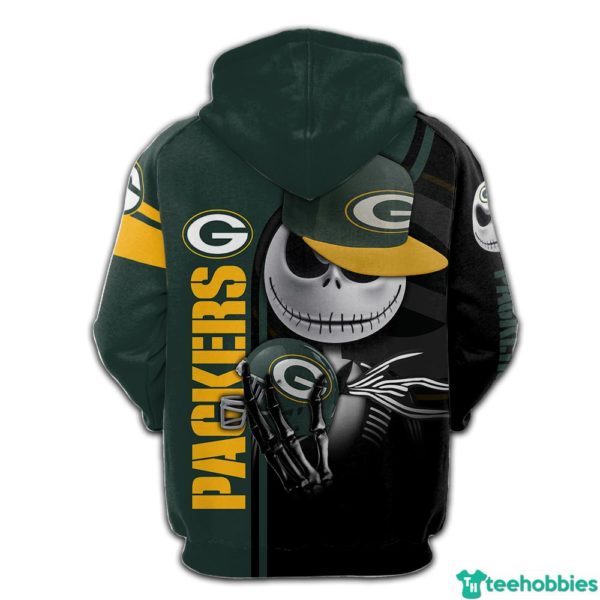 Green Bay Packers Hoodie MK2 600x600px NFL Jack Skellington Packer Fans All Over Print Hoodie Zip Hoodie