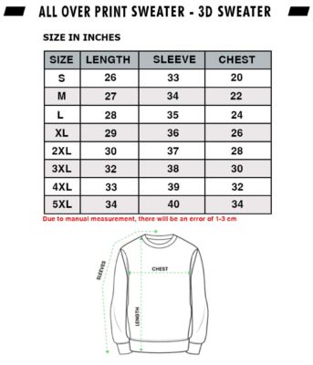 Sweater size chart 343x400px Mad Hatter Alice In Wonderland Christmas Sweater For Men Women