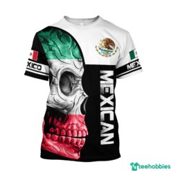 Aguila Mexican Skull 3D All Over Print Unisex Shirts - 3D T-Shirt -