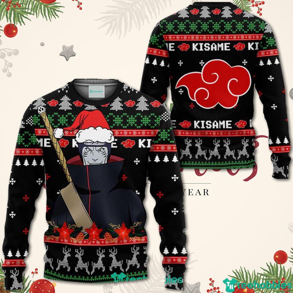 Akatsuki Kisame Christmas Sweater Custom Naruto Anime Xmas Shirt For Men Women
