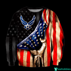American Flag US Air Force All Over Print 3D Shirt - 3D Sweatshirt - Black