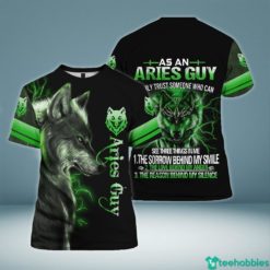 Aries Guy 3D Birthday All Over Print Shirt - 3D T-Shirt - Black