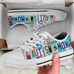 Autism Mom Best Gift Low Top Shoes - Women's Shoes - White