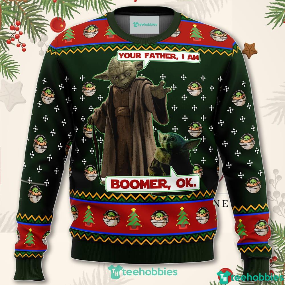 Baby Yoda Boomer Star Wars Christmas Sweater For Men Women