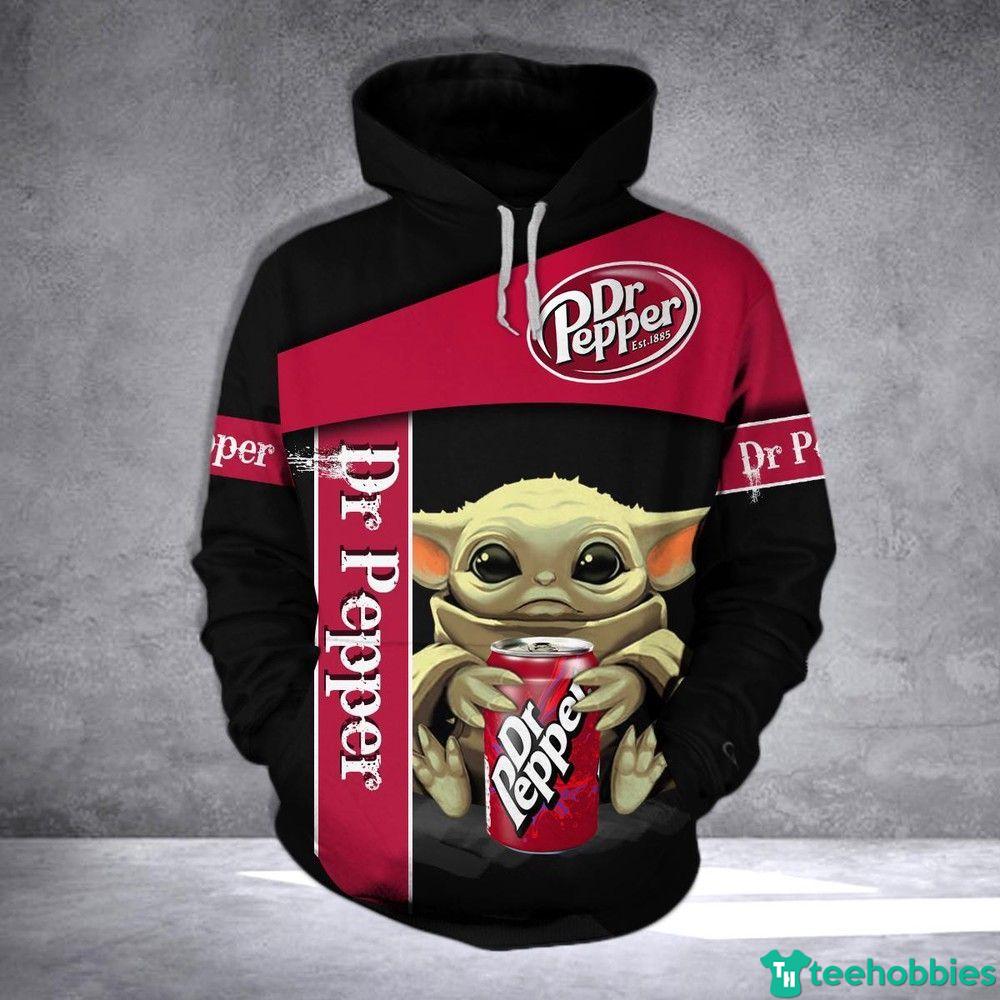Baby Yoda Dr Pepper Star Wars All Over Print 3D Hoodie