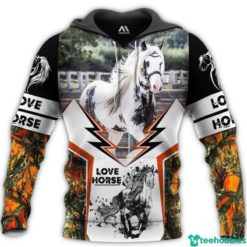 Beautiful Pinto Horse Lover All Over Print 3D Shirt - 3D Hoodie - White