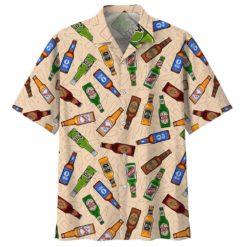 Beer Aloha Beer Lover Summer Beach Hawaiian Shirt - Short-Sleeve Hawaiian Shirt - Green