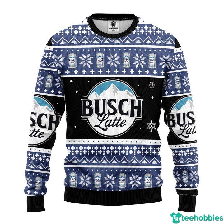 Beer Lover Busch Latte North Mountain Sweater - AOP Sweater - Black