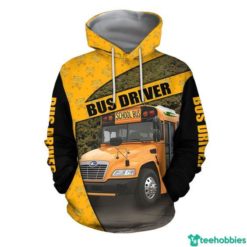 Blue Bird Bus Driver School Bus for Men Women 3D All Over Print - 3D Hoodie - Yellow