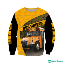 Blue Bird Bus Driver School Bus for Men Women 3D All Over Print - 3D Sweatshirt - Yellow