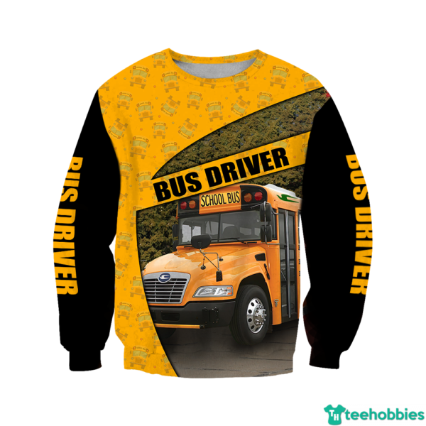 Blue Bird Bus Driver School Bus for Men Women 3D All Over Print - 3D Sweatshirt - Yellow