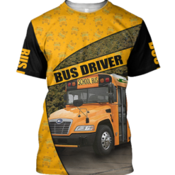 Blue Bird Bus Driver School Bus for Men Women 3D All Over Print - 3D T-Shirt - Yellow