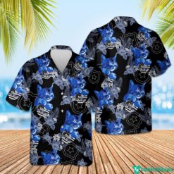Blue Cat Black The Blue Hawaiian Shirt - Hawaiian Shirt - Blue