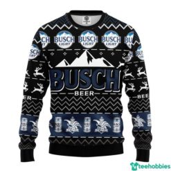 Busch Beer Lover Busch Light Logo Ugly Sweater - AOP Sweater - Black