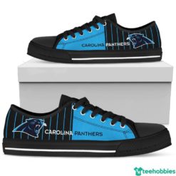 Carolina Panthers Low Top Shoes - Men's Shoes - Black