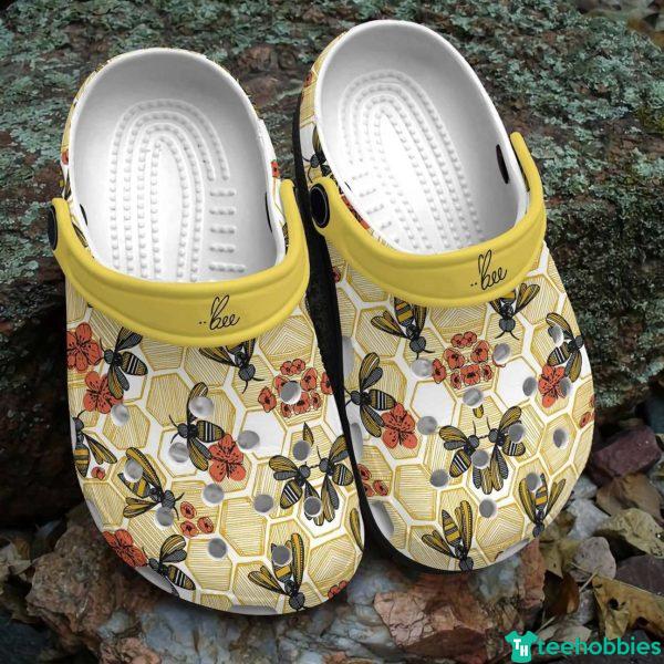 Cute Bee Best Gift Clog Shoes - Clog Shoes - Yellow