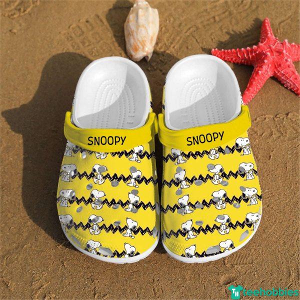 Cute Snoopy Funny Gift Clog Shoes - Clog Shoes - Yellow