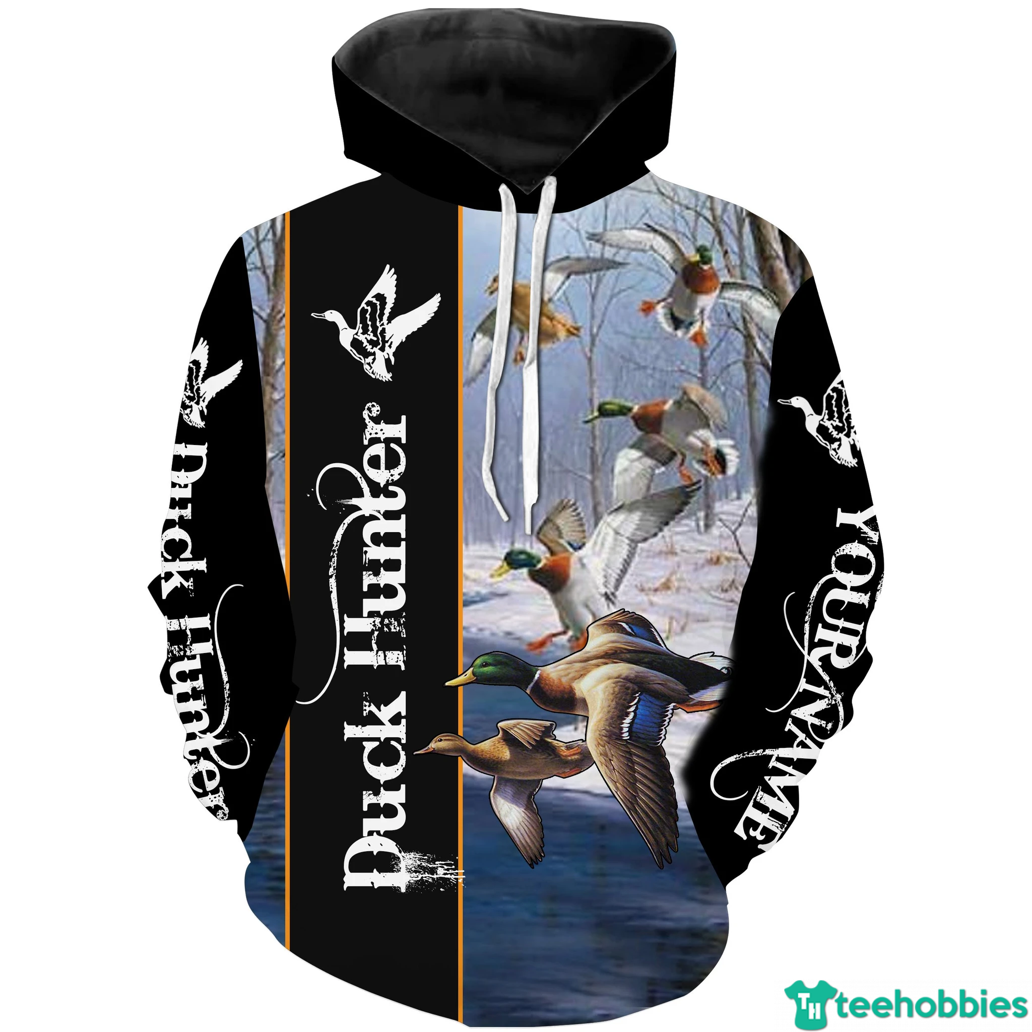 Duck Hunting Hunting Lover Custom Name All Over Print 3D Hoodie photo