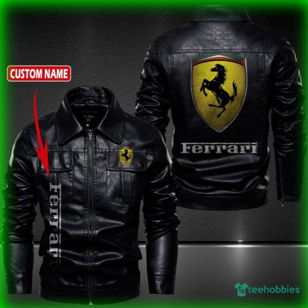 ferrari personalized name fleece leather jacket 1 HGazH 600x600px Ferrari Personalized Name Fleece Leather Jacket