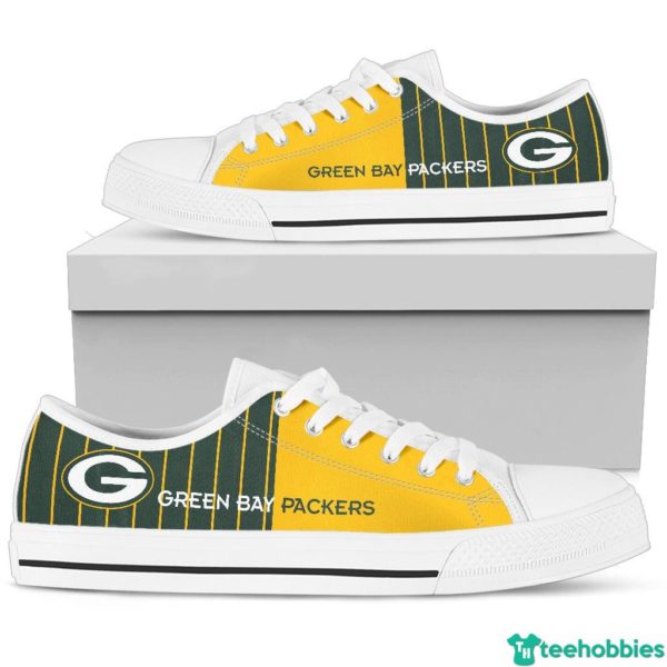 Green Bay Packers Low Top Shoes - Men's Shoes - White