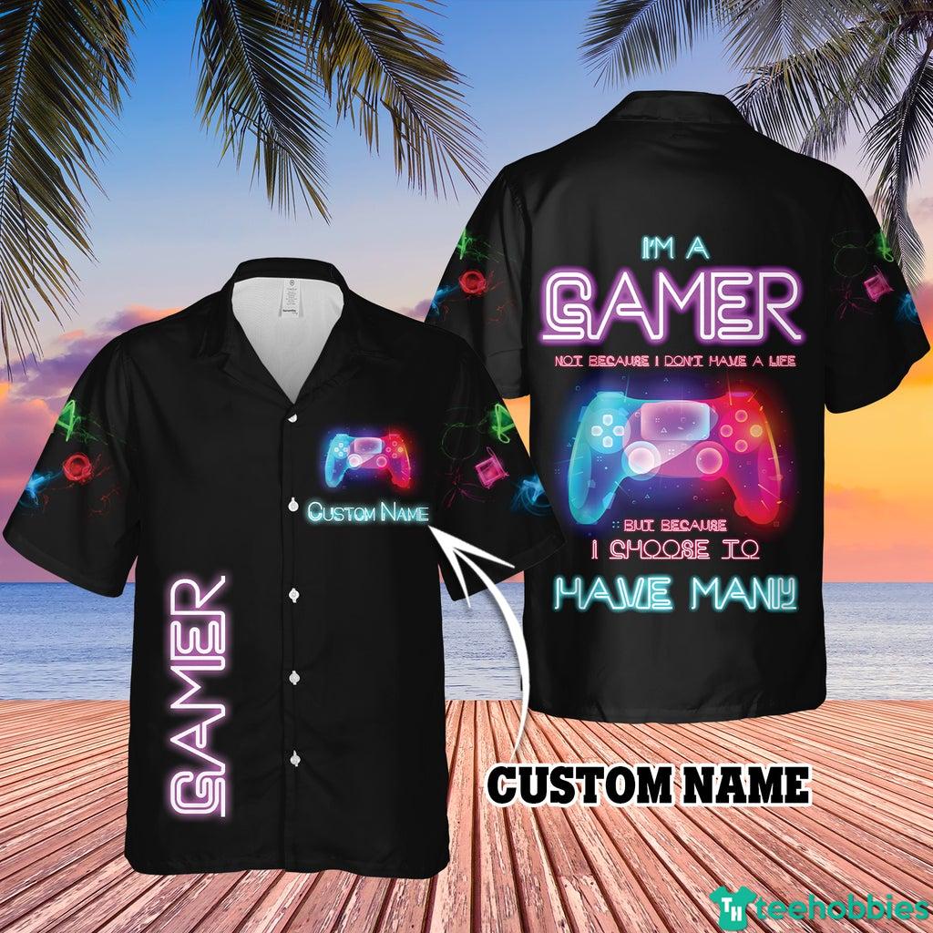 I'm A Gamer Custom Name Hawaiian Shirt photo
