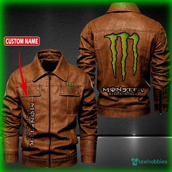 monster energy personalized name fleece leather jacket 2 oTa5x 600x600px Monster Energy Personalized Name Fleece Leather Jacket