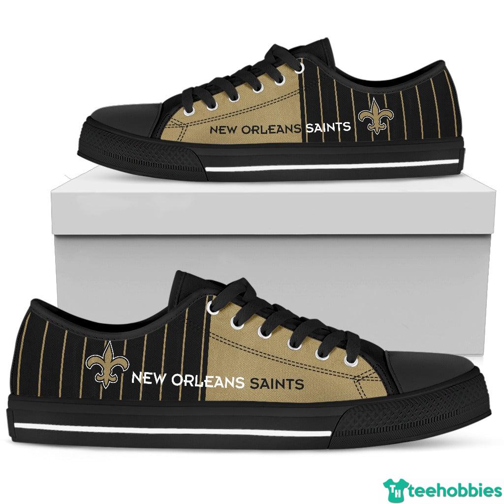 New Orleans Saints Low Top Shoes - Men's Shoes - Black