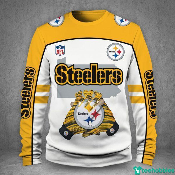 NFL Pittsburgh Steelers All Over Print 3D Shir - 3D Sweatshirt - Yellow