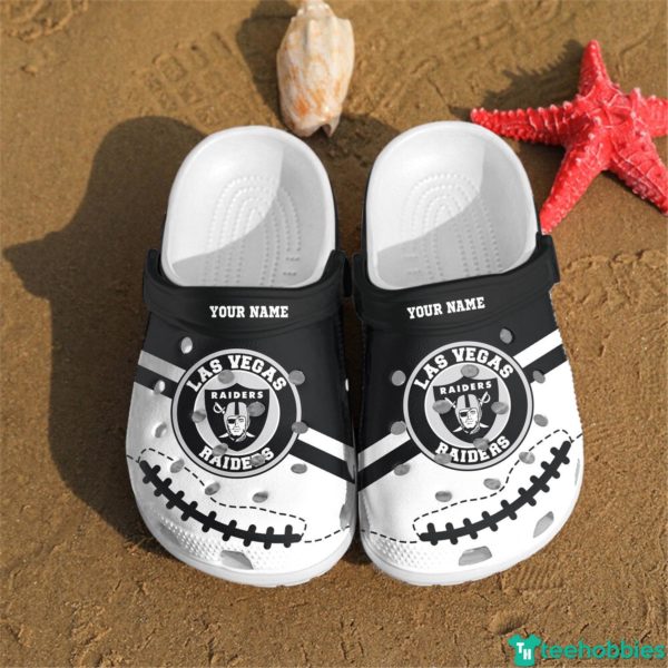 Personalized Las Vegas Raiders Clog For Men And Women Shoes - Clog Shoes - White