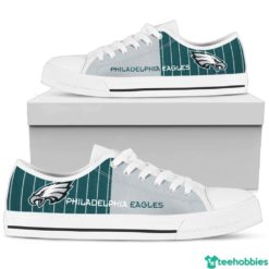 Philadelphia Eagles Low Top Shoes - Men's Shoes - White